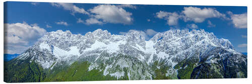 Canvas print Wilder Kaiser Panorama, Alps