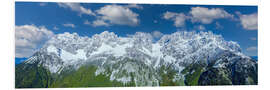 Foam board print Wilder Kaiser Panorama, Alps