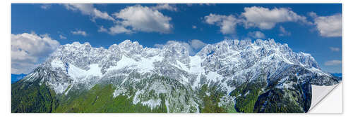 Wandsticker Wilder Kaiser Panorama, Alpen