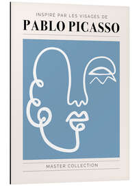 Aluminium print Pablo Picasso - Visage II