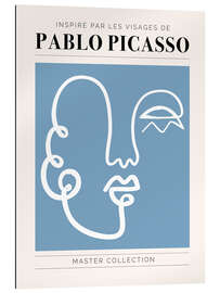 Stampa su plexi-alluminio Pablo Picasso - Visage II