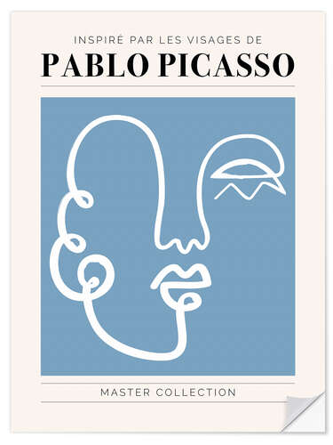 Wall sticker Pablo Picasso - Visage II