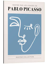 Aluminium print Pablo Picasso - Visage I