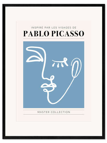 Innrammet kunsttrykk Pablo Picasso - Visage I