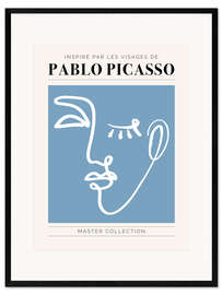 Framed art print Pablo Picasso - Visage I