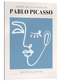 Stampa su plexi-alluminio Pablo Picasso - Visage I