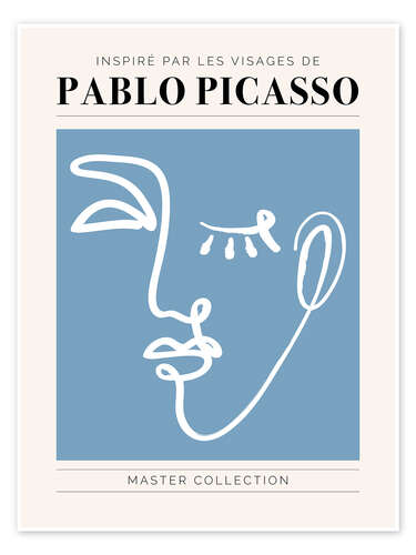 Poster Pablo Picasso - Visage I