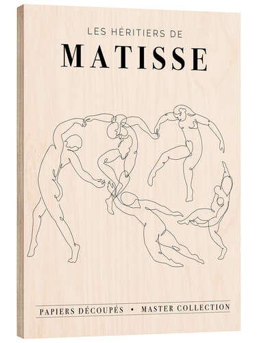 Print på træ Matisse - Papiers Découpés