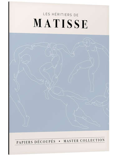 Print på aluminium Les héritiers de Matisse