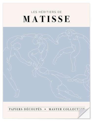 Selvklebende plakat Les héritiers de Matisse