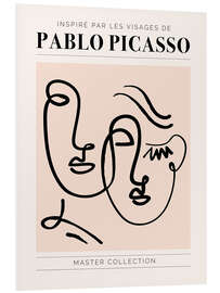 Tableau en PVC Pablo Picasso - Inspiré par les visages II