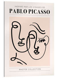 Stampa su plexi-alluminio Pablo Picasso - Inspiré par les visages II