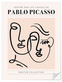 Wall sticker Pablo Picasso - Inspiré par les visages II