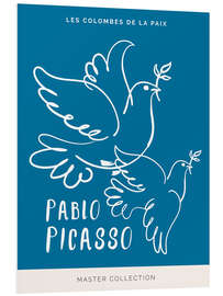 Foam board print Pablo Picasso - Les colombes de la paix