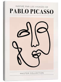 Lienzo Pablo Picasso - Inspiré par les visages I