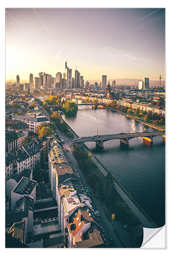 Sisustustarra Frankfurt am Main, the skyline from above