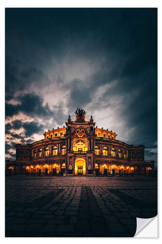 Wandsticker Semperoper Dresden - Dramatisch