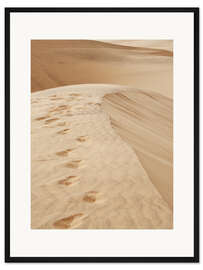 Gerahmter Kunstdruck Spuren im Sand