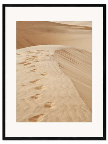 Kehystetty taidepainatus Traces in the sand