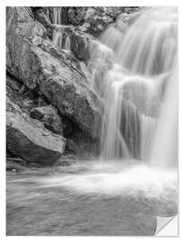 Selvklæbende plakat Ova da Bernina waterfall