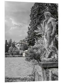 Stampa su PVC Ancient statue of Villa Monastero