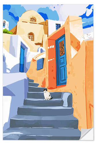 Wall sticker Cat in Greece