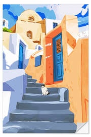 Sisustustarra Cat in Greece