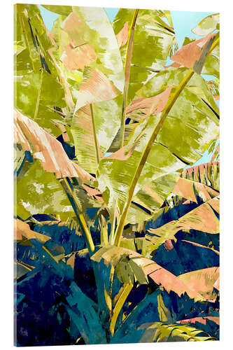 Stampa su vetro acrilico Blush Banana Tree