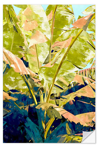 Självhäftande poster Blush Banana Tree