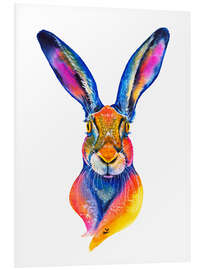 Foam board print European Hare