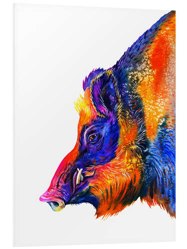 Foam board print Wild Boar