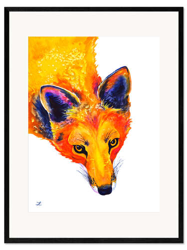 Plakat artystyczny premium w ramie Red Fox