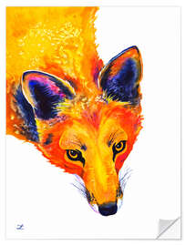 Selvklebende plakat Red Fox