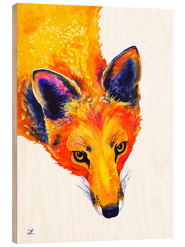 Tableau en bois Red Fox