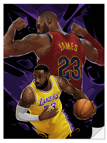 Sticker mural LeBron James