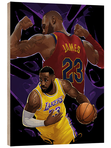 Holzbild LeBron James