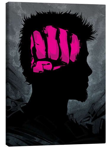 Canvas print Fight Club Fist Brain