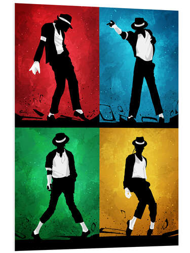 Cuadro de PVC Michael Jackson Silhouettes