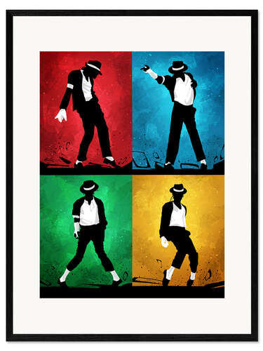 Framed art print Michael Jackson Silhouettes