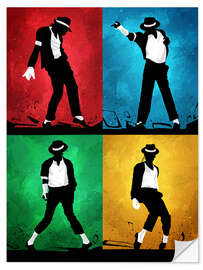 Sticker mural Michael Jackson Silhouettes