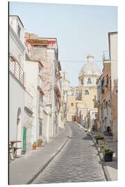 Alubild Pastell Procida Island Street