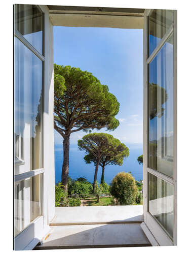 Quadro em plexi-alumínio View of the garden, Capri, Italy