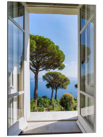 Magnettafel Blick in den Garten, Capri, Italien