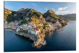 Quadro em alumínio Amalfi Coast aerial view