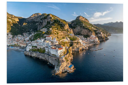 Tableau en PVC Amalfi Coast aerial view