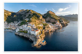 Poster Amalfi Coast aerial view