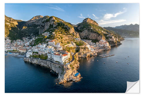 Wall sticker Amalfi Coast aerial view