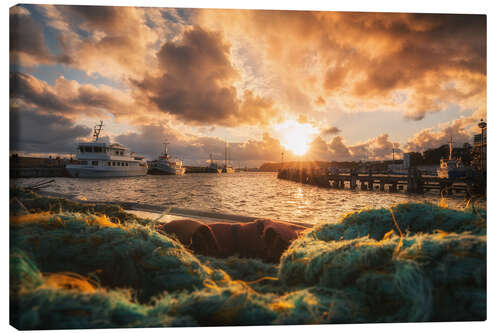 Canvas print Harbor - Sassnitz on Rügen