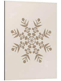 Tableau en aluminium Snowflake