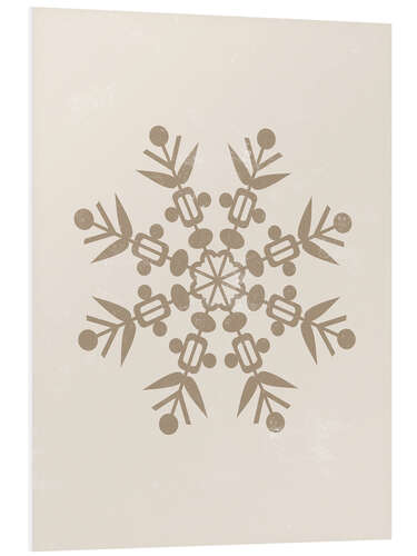 Foam board print Snowflake